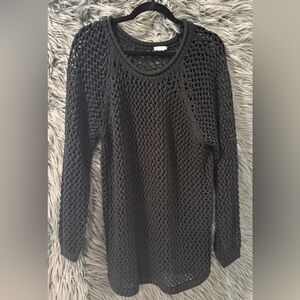 Garage Oversized Knit Sweater - Size XS | Color: Black